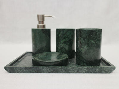 Indian Green Marble Bathroom Four-piece Set