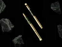 Super Quality Rain Forest Green Natural Marble Pen