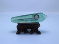 Awesome Custom Green Fluorite Crystal Natural Stone Smoking Pipe