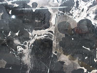 Natural 1-1.5mm Thick Black Super Thin Bloch Flower Marble Tile