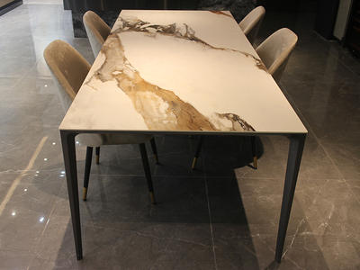 Customized New Design Sintered Stone Dining Table From China