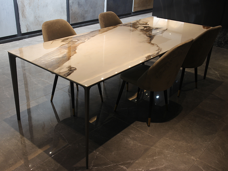 Customized New Design Sintered Stone Dining Table From China