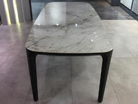 Factory Directly Wholesale Hotel Marble Texture Sintered Stone Dining Table