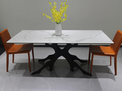 Best Quality Sintered Stone Marble Texture Dining Table Factory