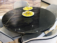 Hot Selling Nero Marguia Marble Top Dining Table