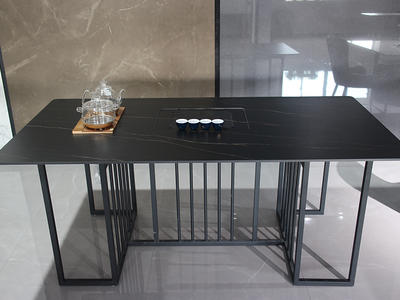 High End Decorative Design Black Sintered Stone Tea Table