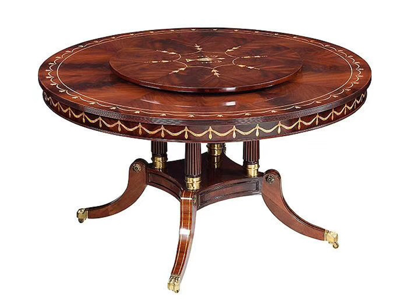 Low Price Round Wood Dining Room Table for kitchen