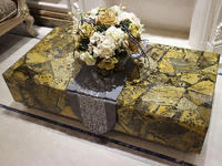 New Creative Gold Marble Top Furniture Natural Marble Table