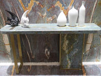 High Quality Natural Vatican Luxury Stone Iron Marble Console Table