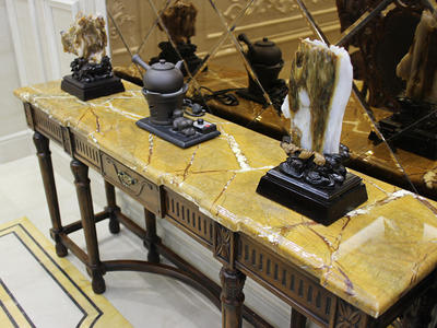 Excellent Quality Side Table Rectangle Natural Marble Console Tables