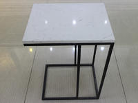 Lowest Price Custom White Quartz Stone Table Top Coffee Table