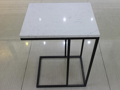 Lowest Price Custom White Quartz Stone Table Top Coffee Table