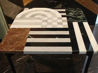 Fashion Style Living Room Cafe Furniture Square Marble Table