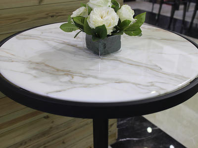 Best Selling White Small Round Marble Top Table