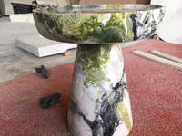 Luxury Elegant Green Marble Coffee Table Customized