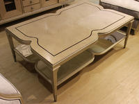 Luxury Classic Wood Top Big Rectangle Center Tea Coffee Table