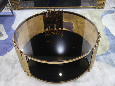 Customized Stainless Steel Style Glass Coffee Tables