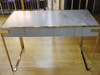 Good Price Rectangle Marble Top Table With Golden Stainless Steel Legs