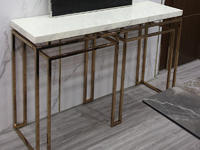 Natural Marble Console Table For Living Room