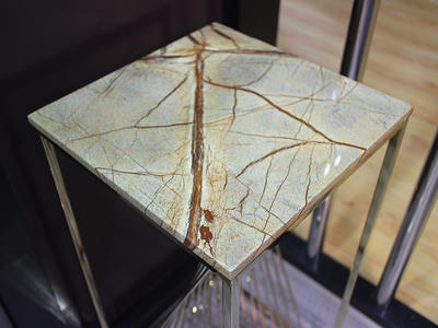 Wholesale Modern Metal Frame Square Marble Top Table