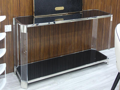 Wholesale Modern Black Rectangle Glass Console Table Design